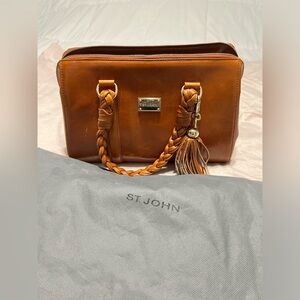 ST. JOHN Doctors Bag Purse Genuine Leather